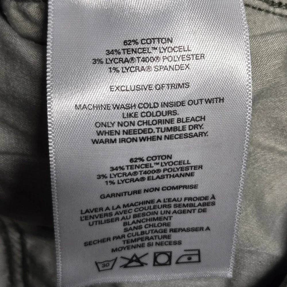 DU/ER No Sweat Pant Slim Fit Olive Green Performance Trousers 32x30 N2X